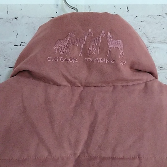 Outback Trading Co. Snowy Mountain Down Riding Vest XS Pink/Black - Picture 3 of 7